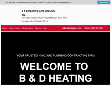 Tablet Screenshot of bdheating.com